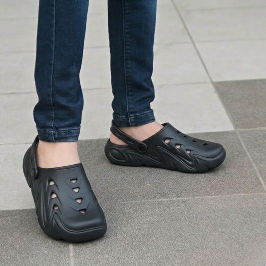 Kavsun Men Clogs Sandal Black KV3043