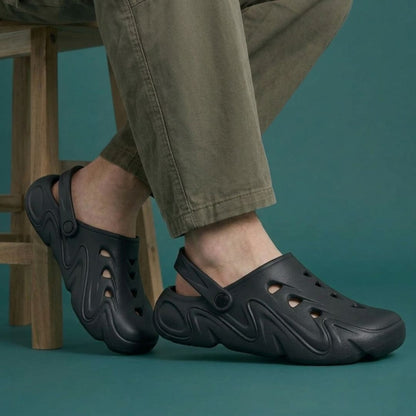 Kavsun Men Clogs Sandal Black KV3043
