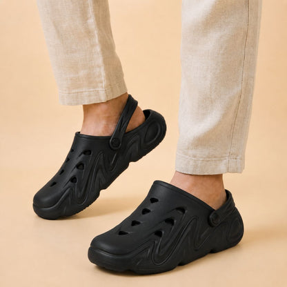 Kavsun Men Clogs Sandal Black KV3043