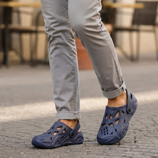 Kavsun Men Clogs Sandal Blue KV3046