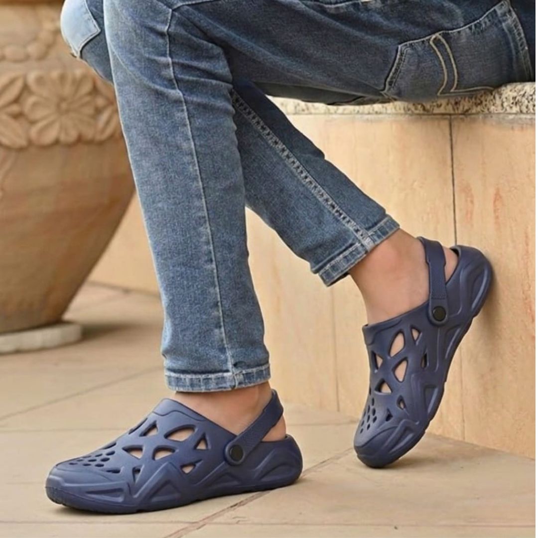 Kavsun Men Clogs Sandal Blue KV3046