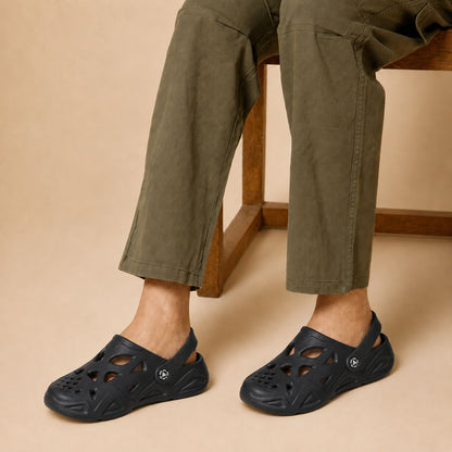 Kavsun Men Clogs Sandal Black KV3047