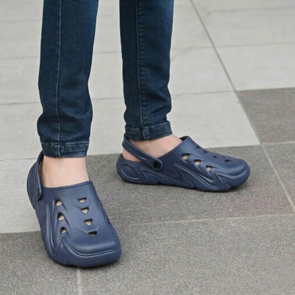 KAVSUN Men EVA Clog Sandals Adjustable Strap Casual Wear Blue KV3048