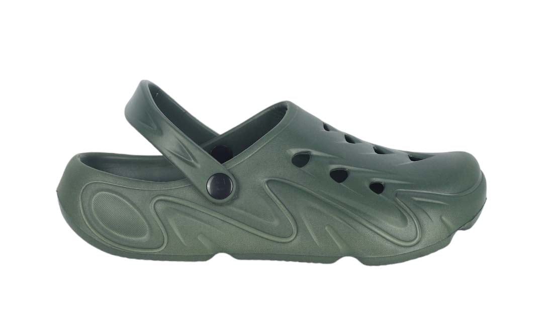 KAVSUN Men EVA Clog Sandals Adjustable Strap Casual Wear Green KV3049