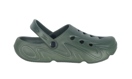 KAVSUN Men EVA Clog Sandals Adjustable Strap Casual Wear Green KV3049