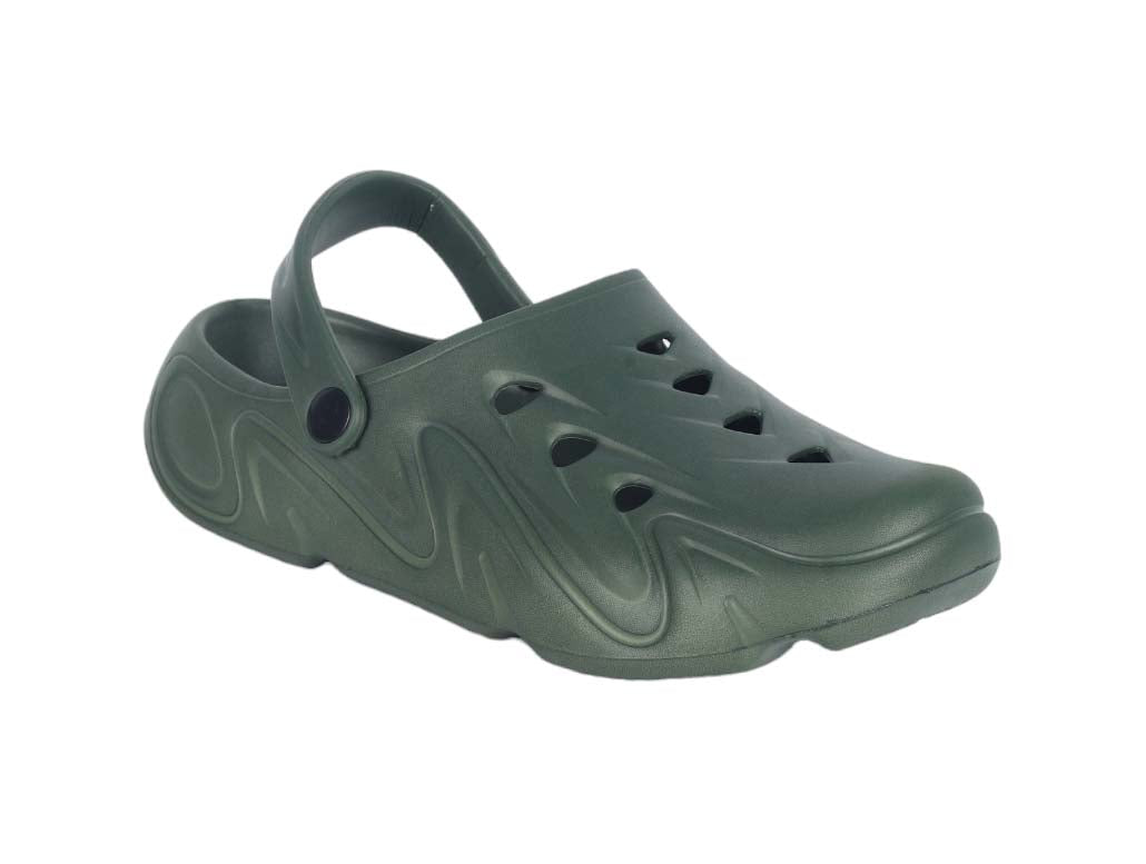 KAVSUN Men EVA Clog Sandals Adjustable Strap Casual Wear Green KV3049