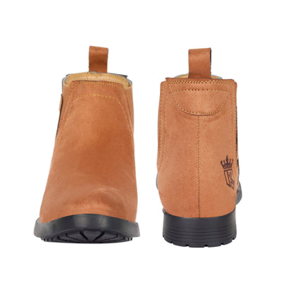 Kavsun Men Chelsea Suede Ankle Boot Tan KV4000