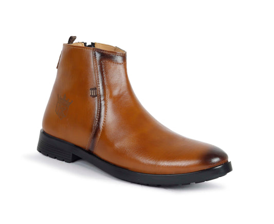 Kavsun Men Chelsea Ankle Boot Tan KV4002