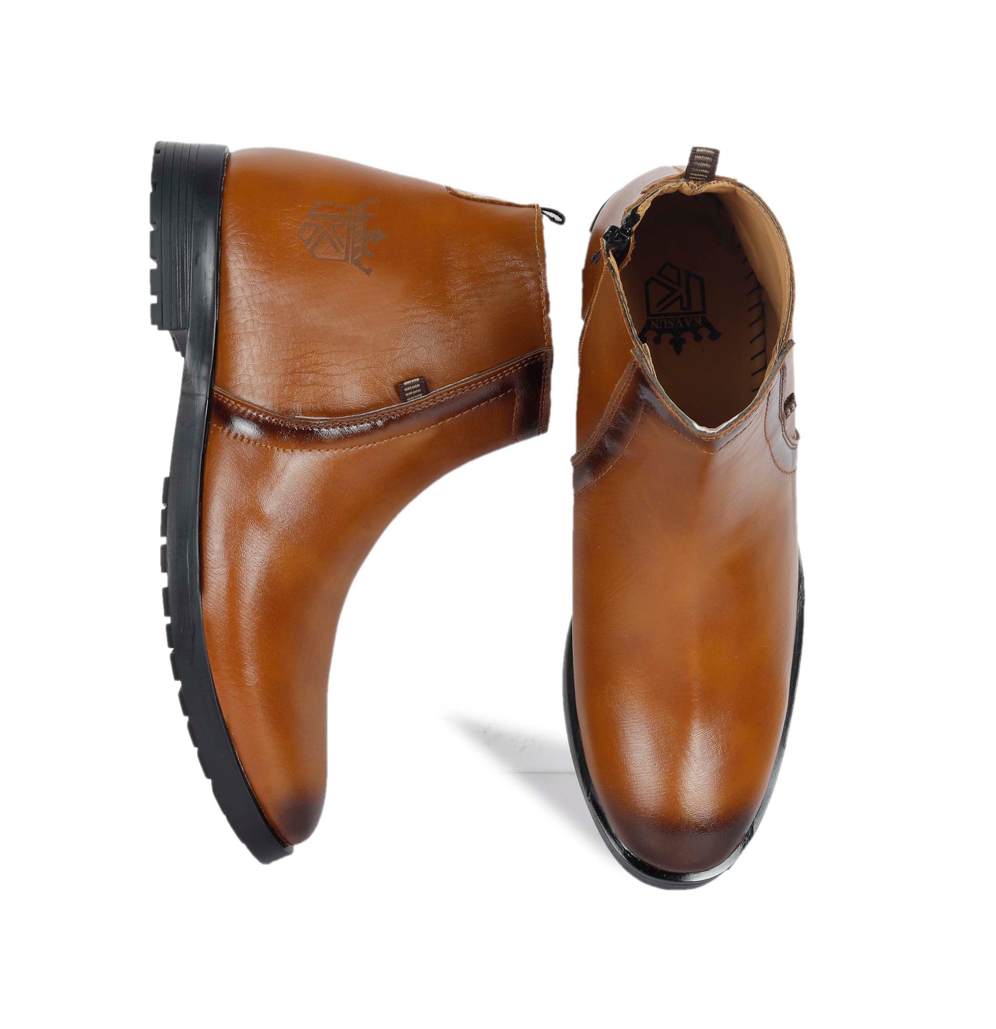 Kavsun Men Chelsea Ankle Boot Tan KV4002