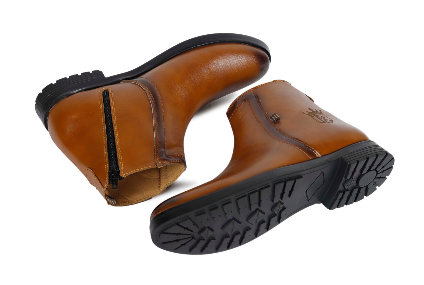 Kavsun Men Chelsea Ankle Boot Tan KV4002