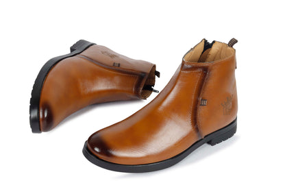 Kavsun Men Chelsea Ankle Boot Tan KV4002