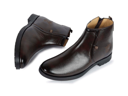 Kavsun Men Chelsea Ankle Boot Brown KV4003