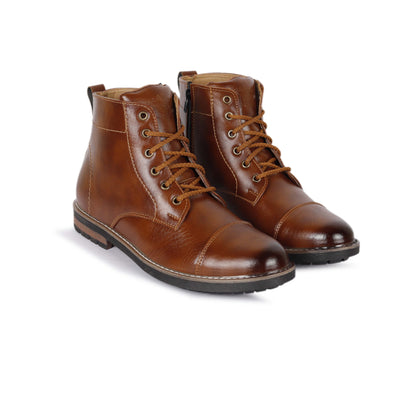 Kavsun Men Tough Ankle Boots Tan KV4005