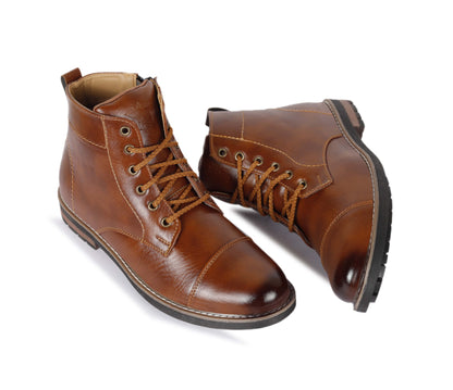 Kavsun Men Tough Ankle Boots Tan KV4005