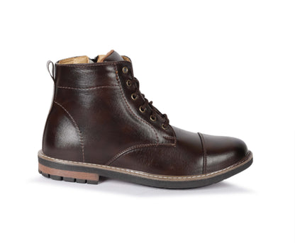 Kavsun Men Tough Ankle Boots Brown KV4006