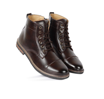 Kavsun Men Tough Ankle Boots Brown KV4006