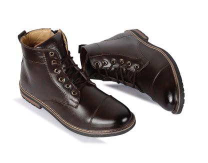 Kavsun Men Tough Ankle Boots Brown KV4006