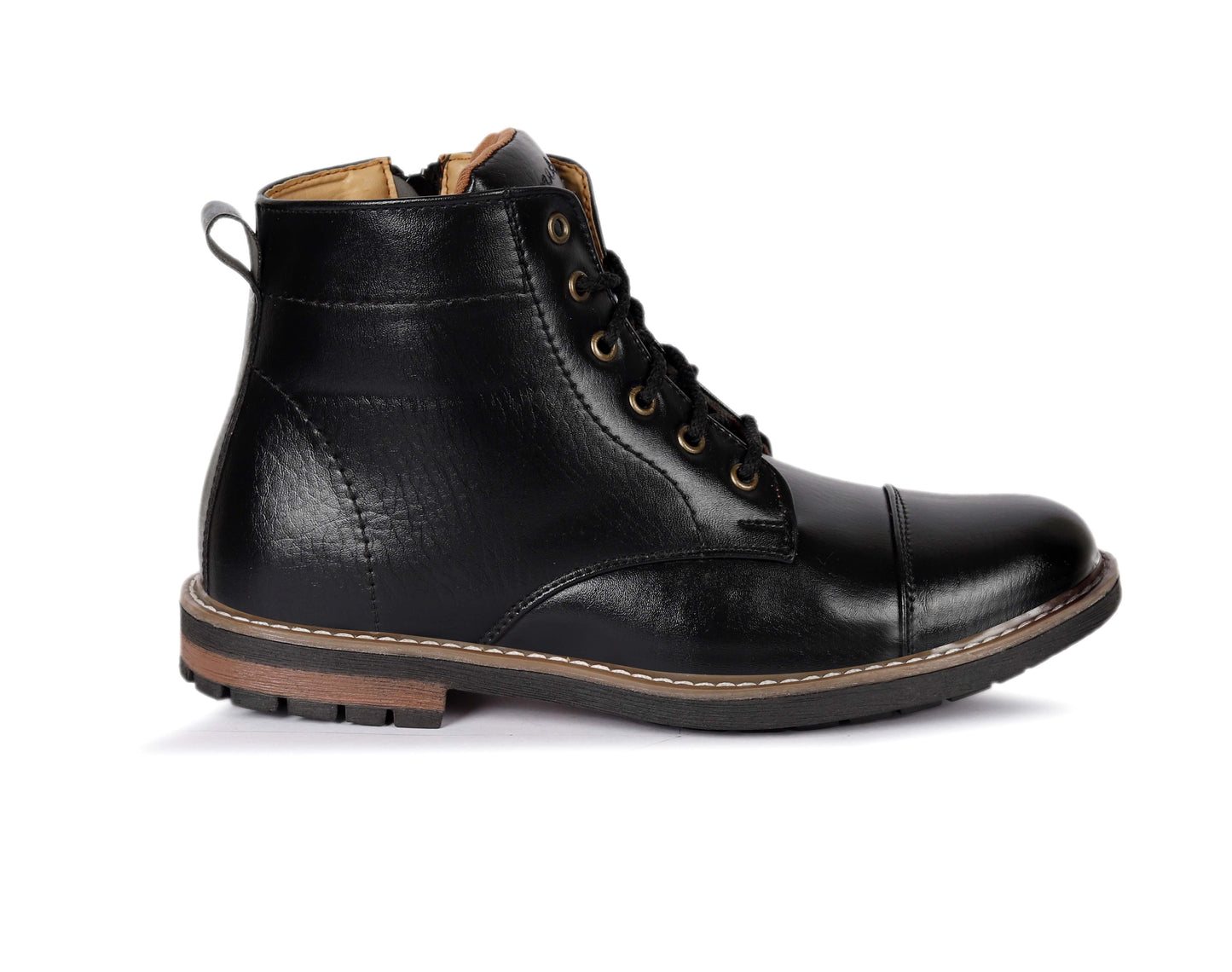 Kavsun Men Tough Ankle Boots Black KV4007