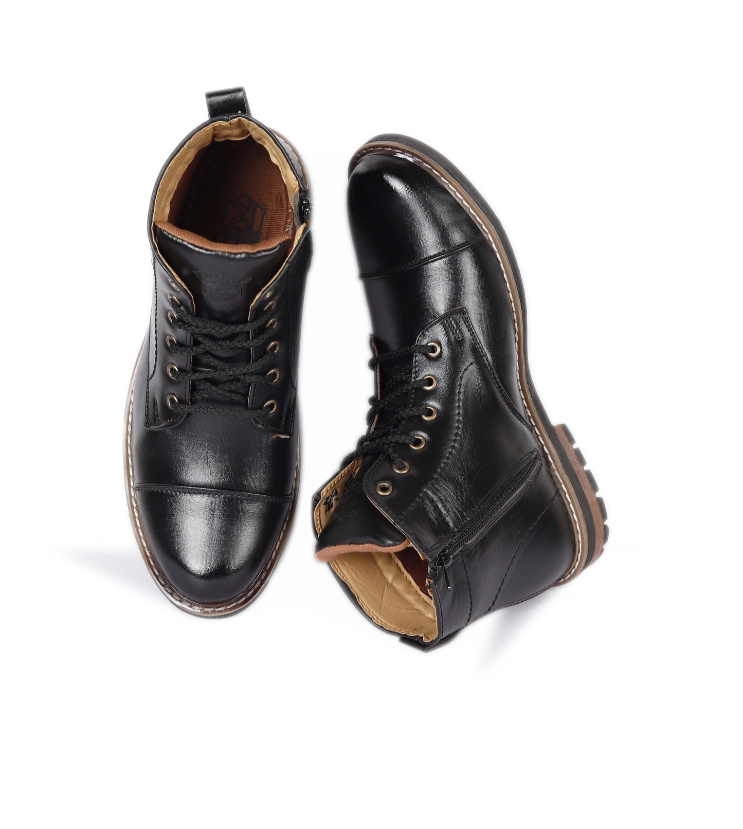 Kavsun Men Tough Ankle Boots Black KV4007