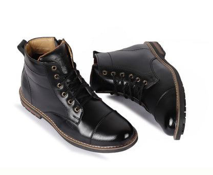 Kavsun Men Tough Ankle Boots Black KV4007