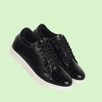 Kavsun Men Croc sneaker Black