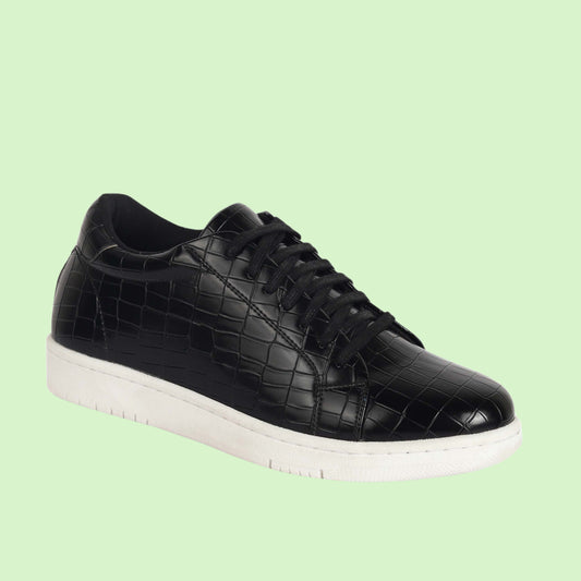 Kavsun Men Croc sneaker Black