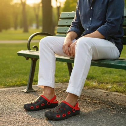 Kavsun Men Clogs Sandal Red KV3027