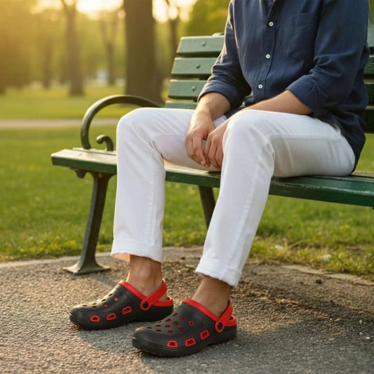 Kavsun Men Clogs Sandal Red KV3027