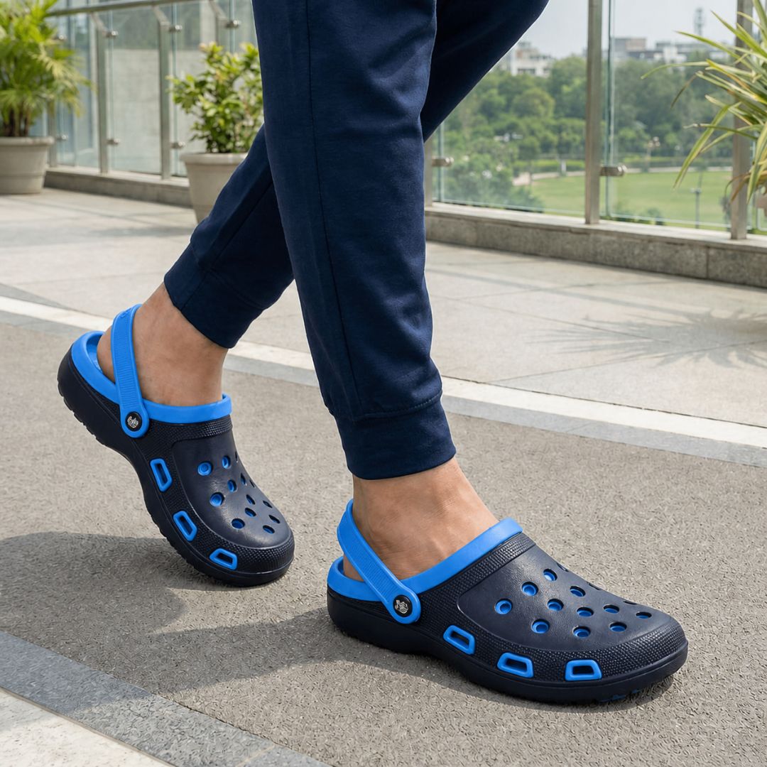 Kavsun Men Clogs Sandal Blue KV3028