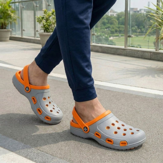 Kavsun Men Clogs Sandal Orange KV3030
