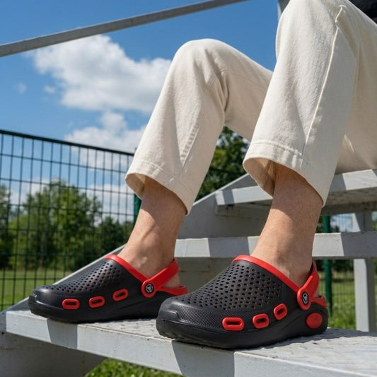 Kavsun Men Clogs Sandal Red KV3031