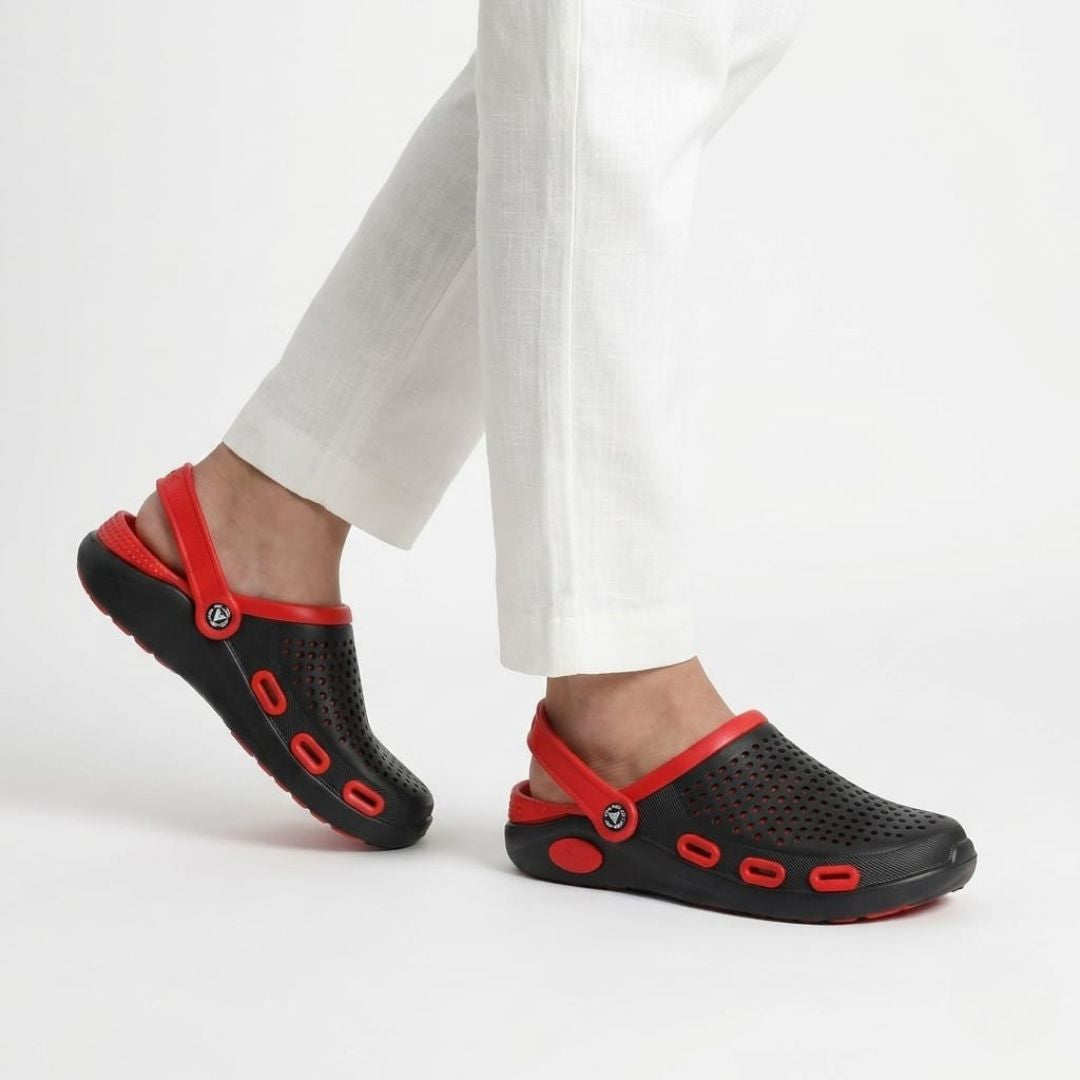 Kavsun Men Clogs Sandal Red KV3031