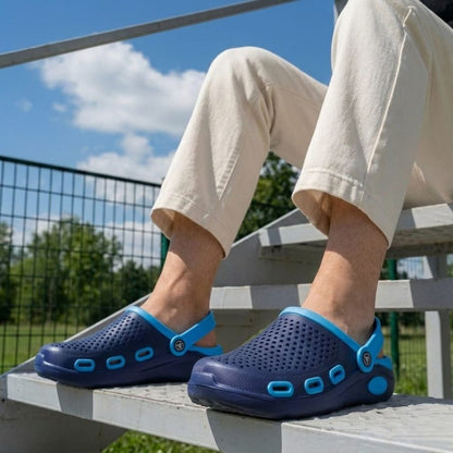 Kavsun Men Clogs Sandal Blue KV3032